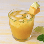 Cantaloupe-Mint Caipirinha