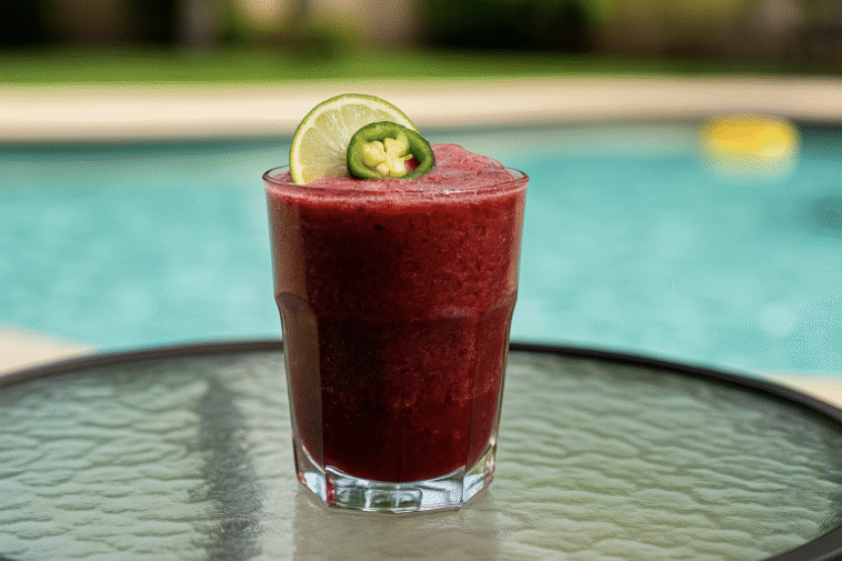 Frozen Blackberry Jalapeño Margarita