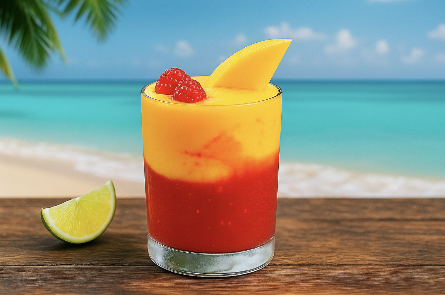 Frozen Raspberry Mango Margarita
