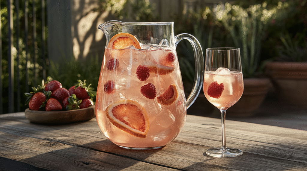 Grapefruit Berry Rosé Sangria