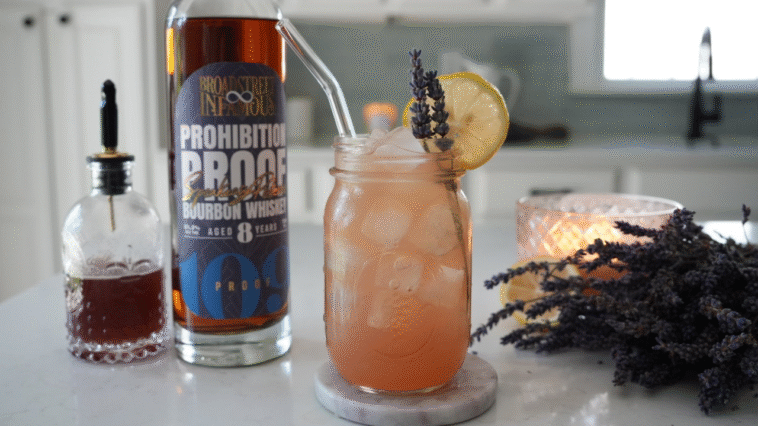 Honey Bourbon Lavender Lemonade