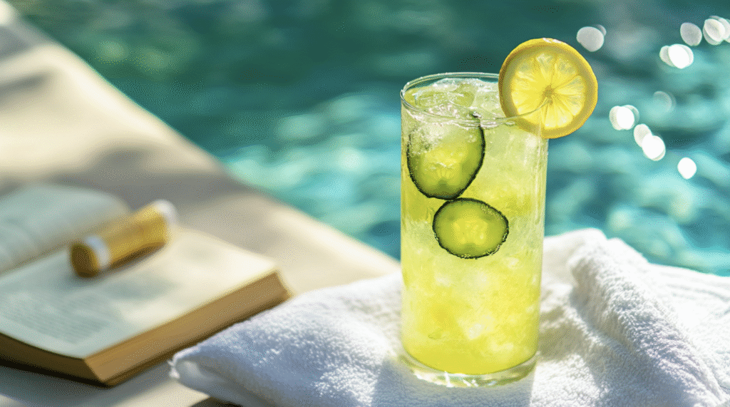 Honey Cucumber Vodka Lemonade
