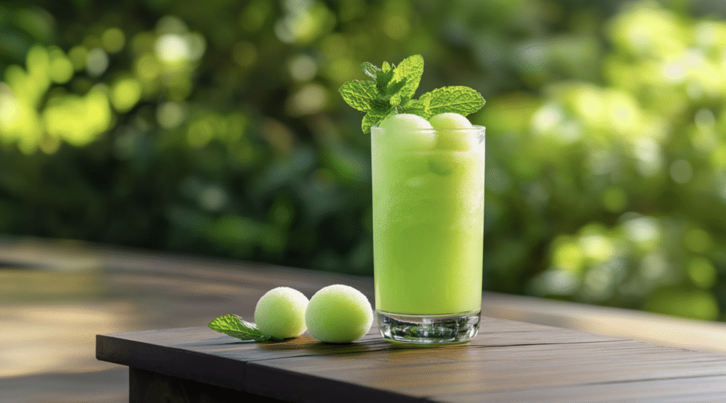 Honeydew MInt Vodka Splash