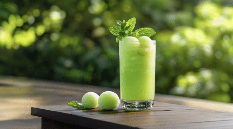 Honeydew MInt Vodka Splash
