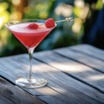 Raspberry Mezcal Martini