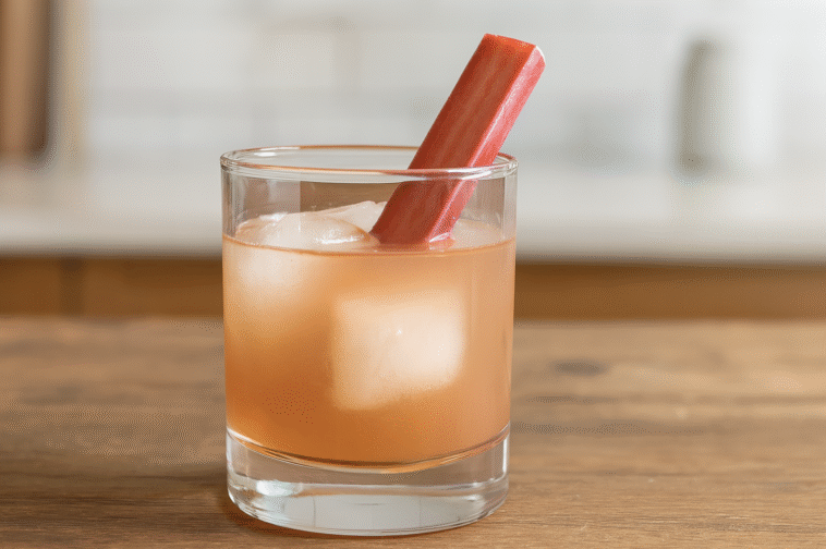 Rhubarb Bourbon Sour