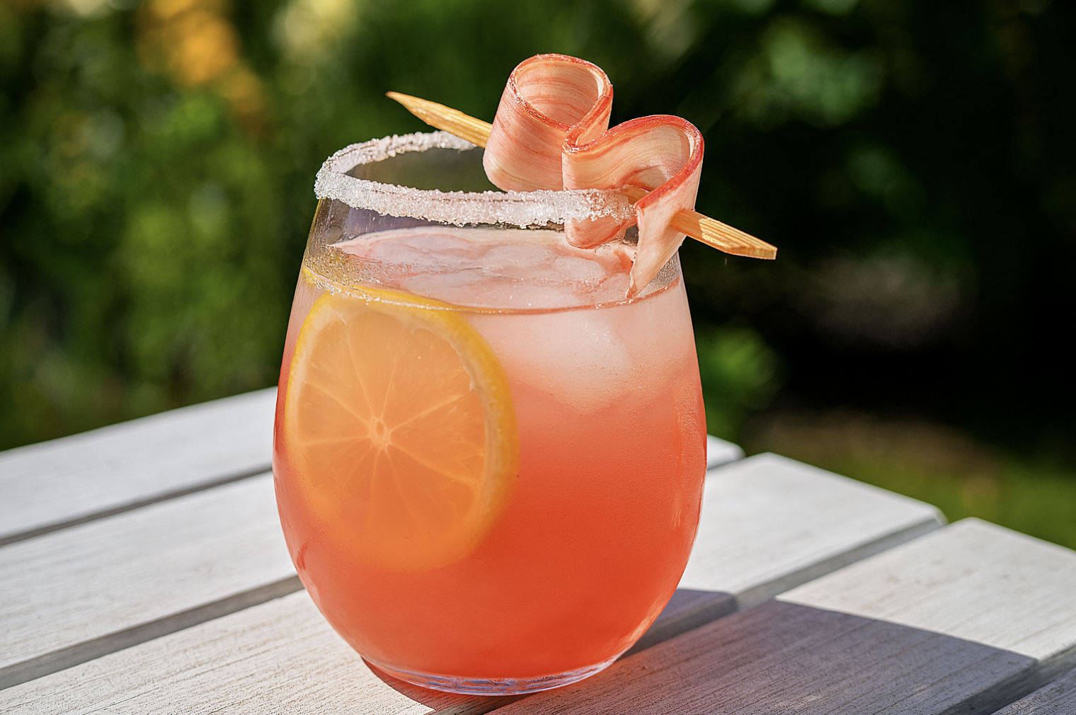 Rhubarb Lemon Fizz