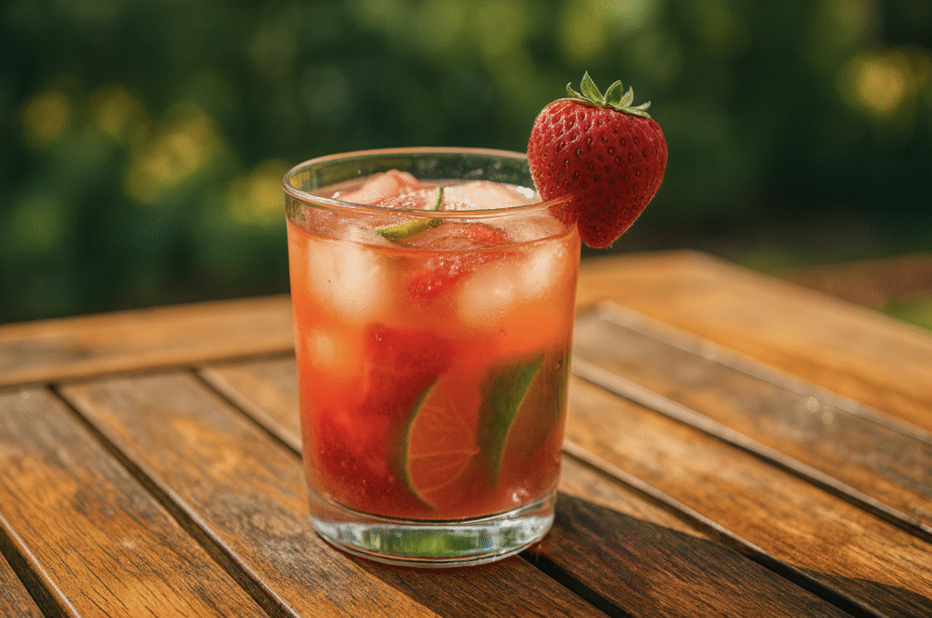 Top 30 Strawberry Cocktails to Try 11 Strawberry Caipirinha
