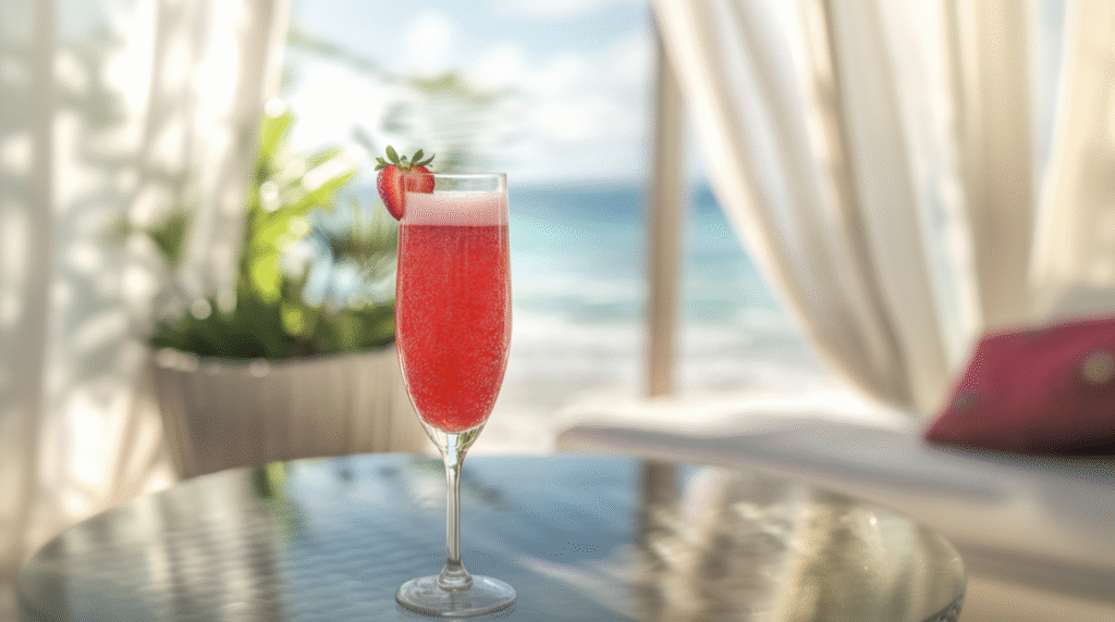 Strawberry Elderflower Sparkler
