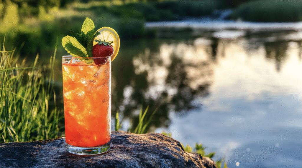 Whiskey Strawberry Lemonade