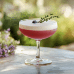 Blueberry Thyme Pisco Sour