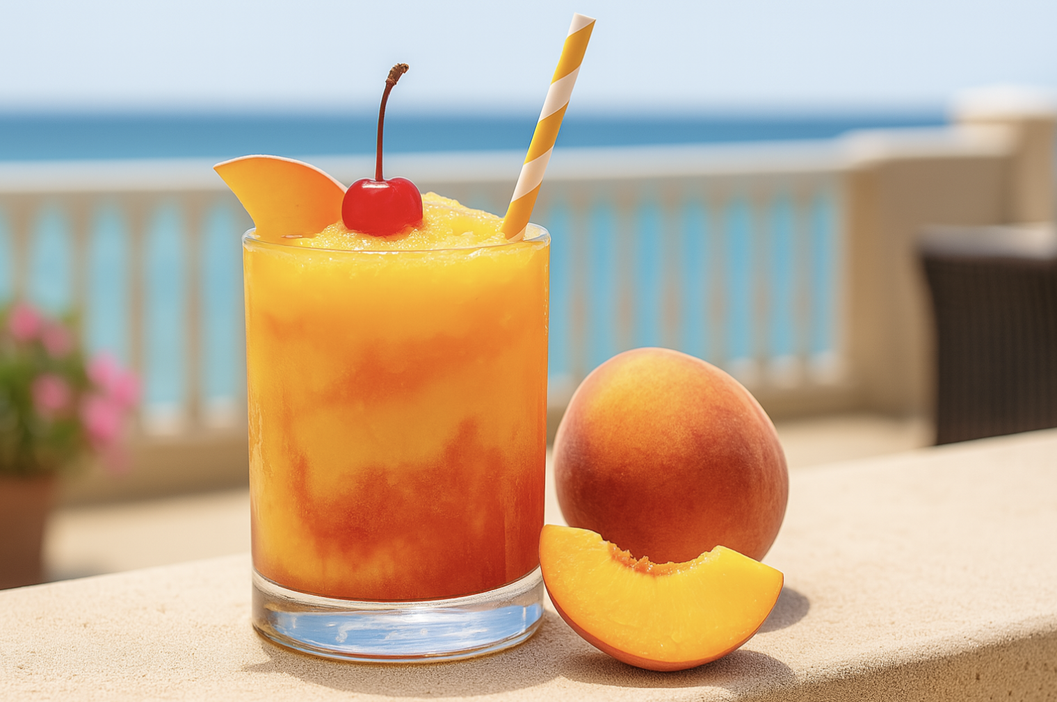 Frozen Peach Fizz