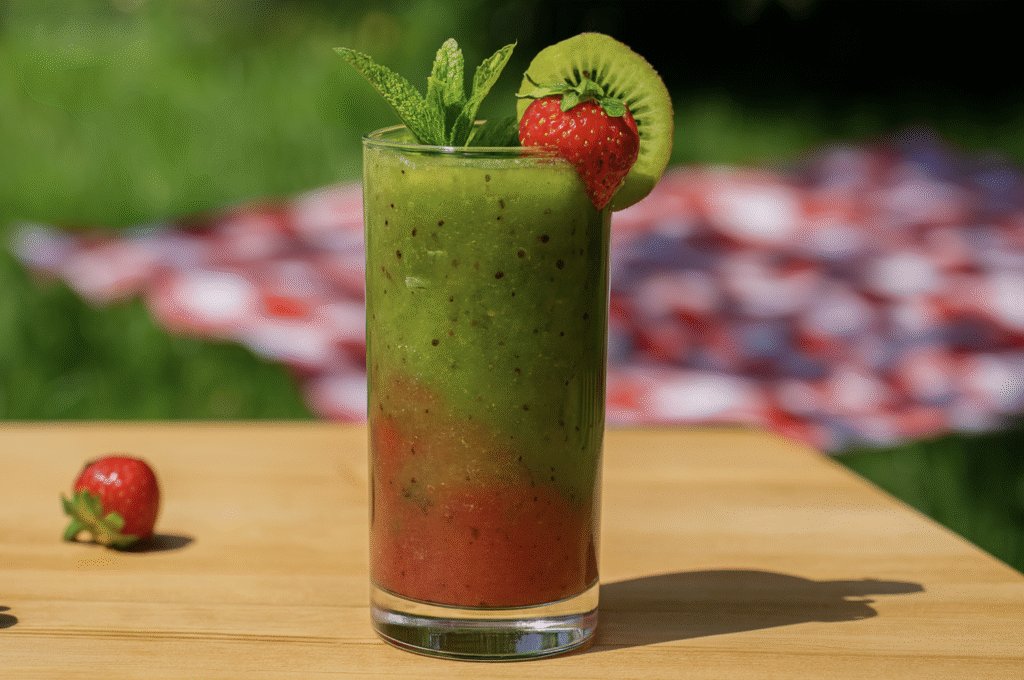 Frozen Strawberry Kiwi Mojito