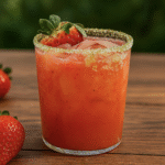 Frozen Strawberry Rhubarb Margarita