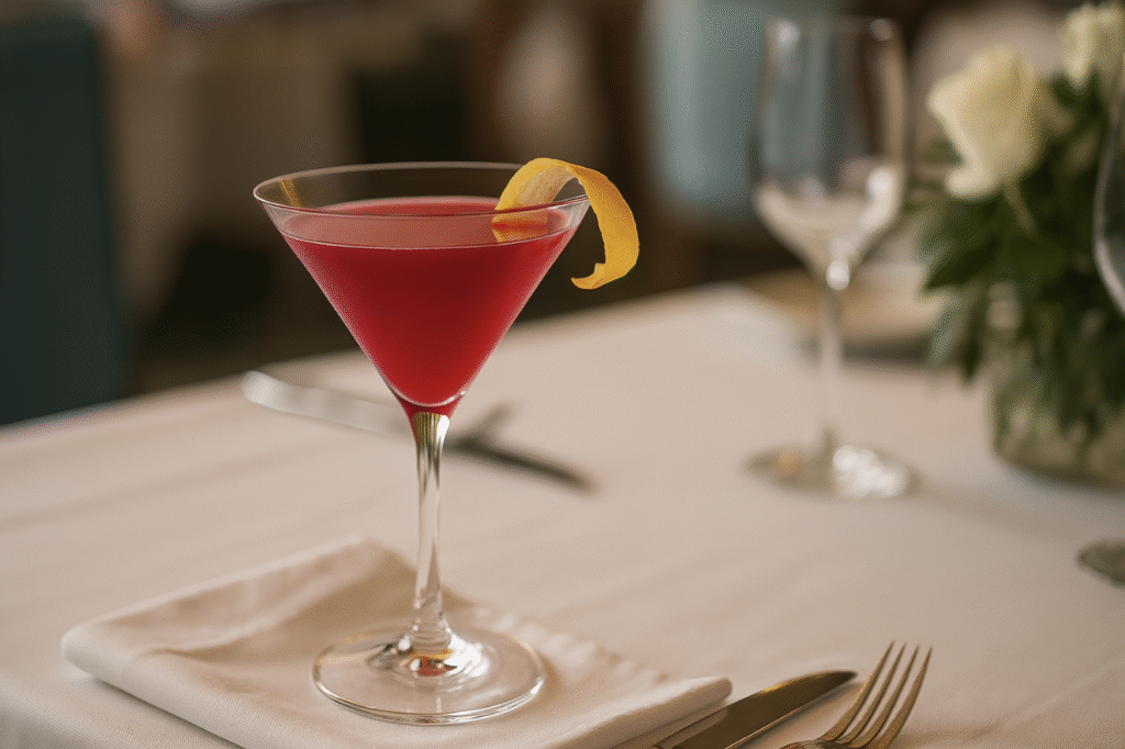 Ginger Hibiscus Martini