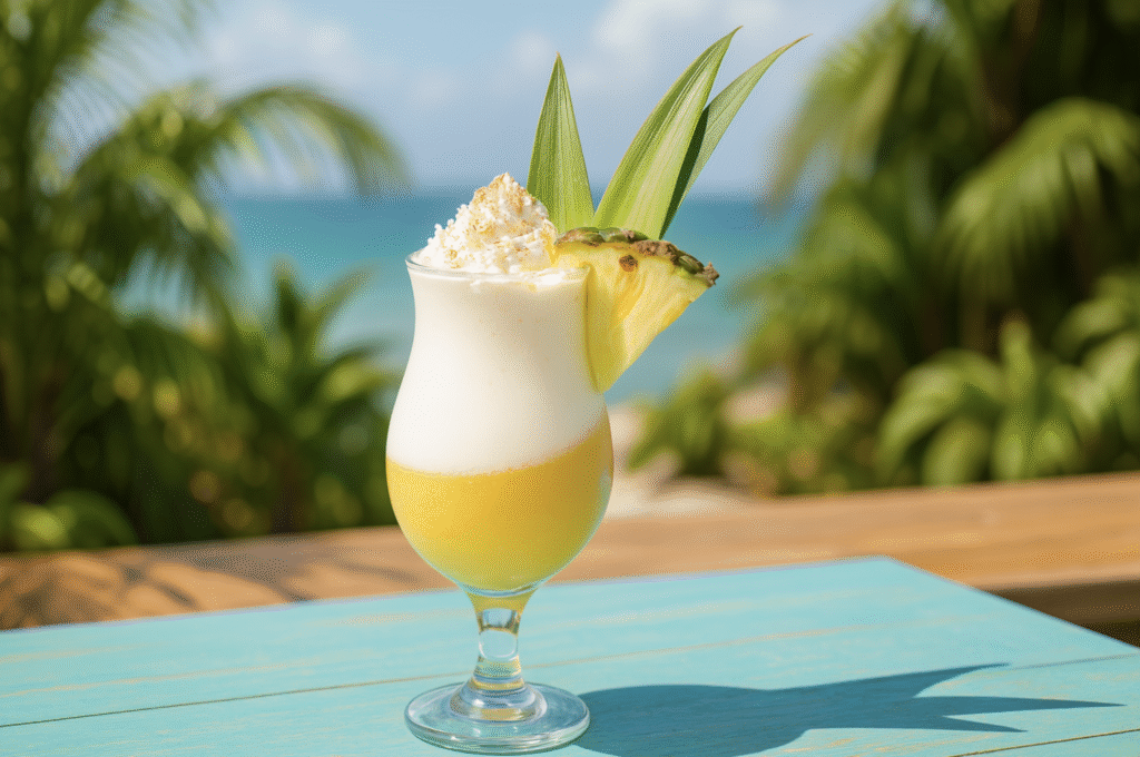 Golden Layered Piña Colada