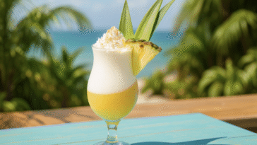 Golden Layered Piña Colada