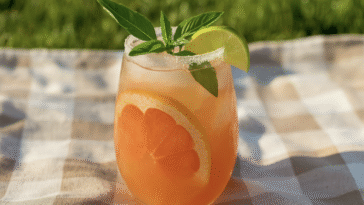 Grapefruit Basil Greyhound