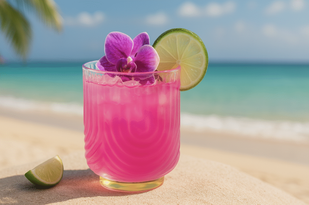 Pink Malibu Coconut Margarita