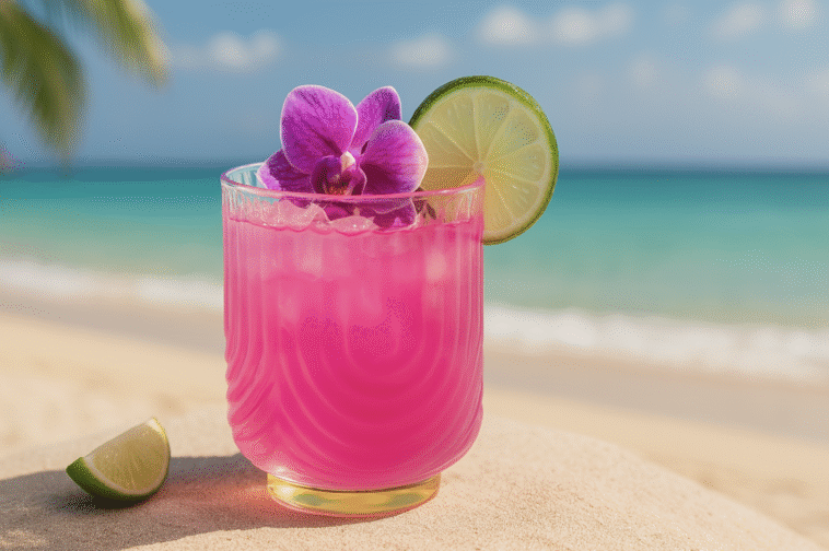 Pink Malibu Coconut Margarita