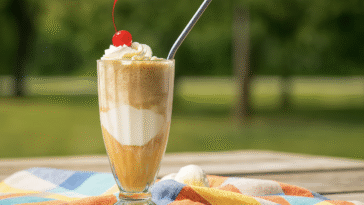 Rum and Coke Float