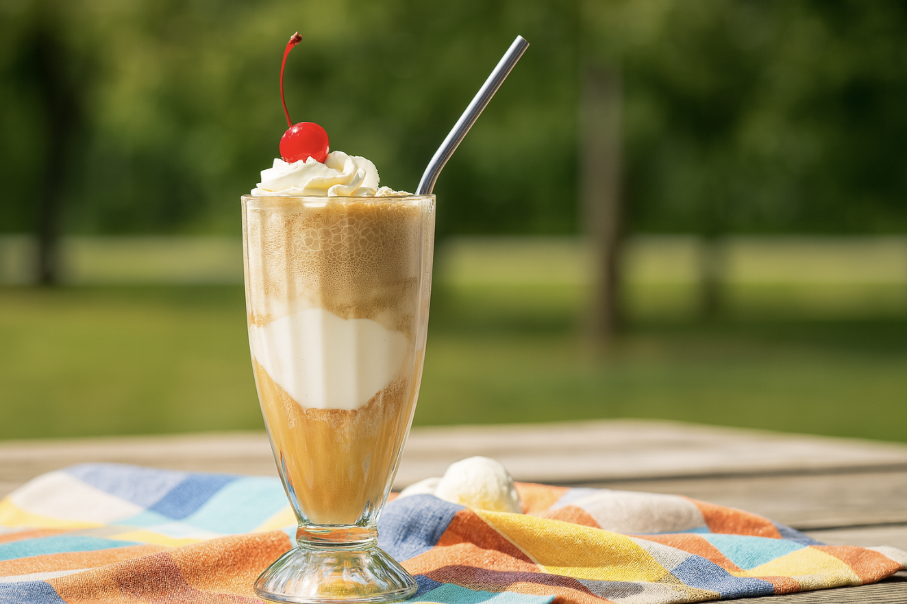 Rum and Coke Float