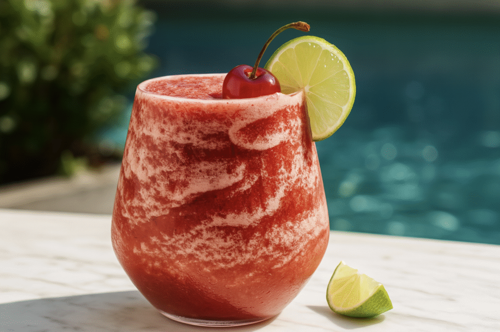 Slushy Vodka Cherry Limeade
