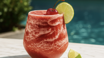 Slushy Vodka Cherry Limeade