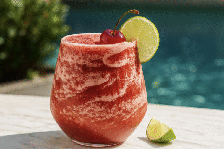 Slushy Vodka Cherry Limeade