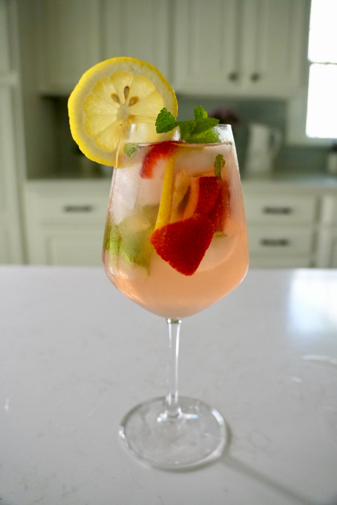 Strawberry Limoncello Mint Sangria