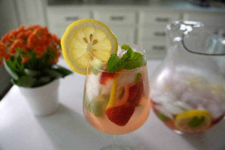 Strawberry Limoncello Mint Sangria