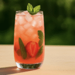 Strawberry Rose Lychee Mojito