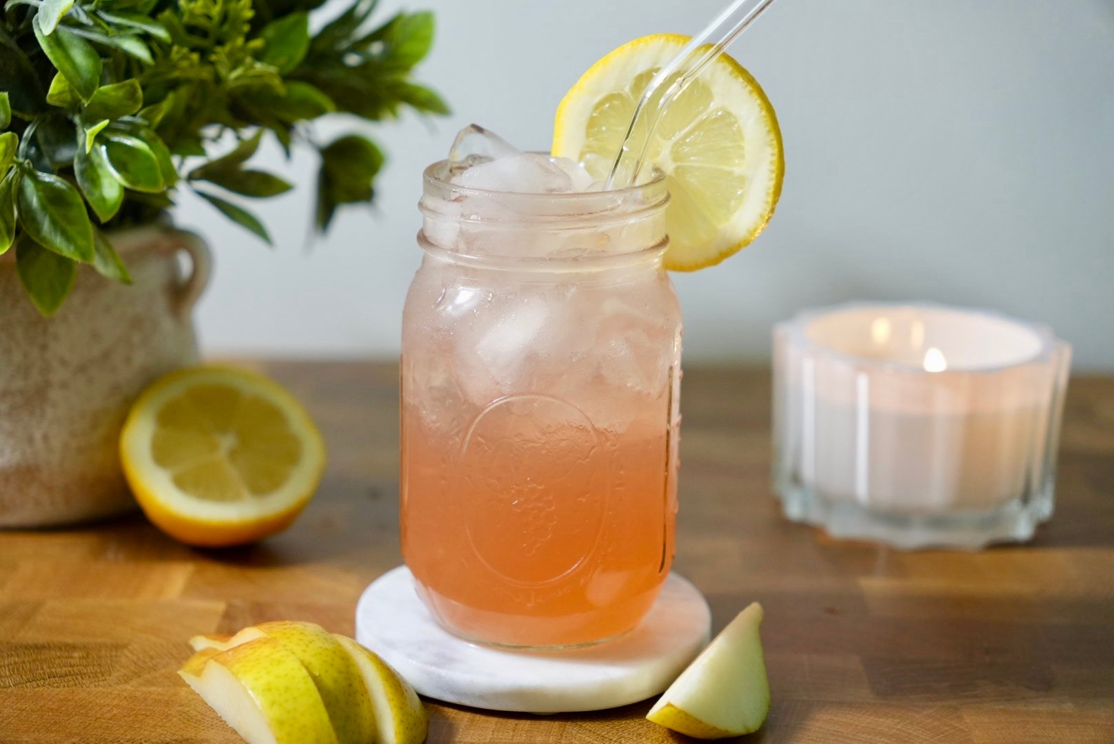 Pomegranate Pear Lemonade