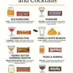 halloween candy and cocktails