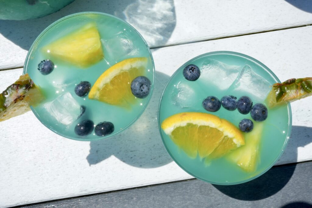 Blue Lagoon Rum Punch 2 Blue Lagoon Punch Pic 3