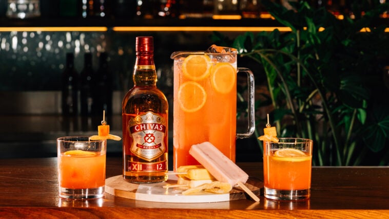 Chivas Regal x Goya Guava Social Punch Cocktail Lifestyle Horizontal 1