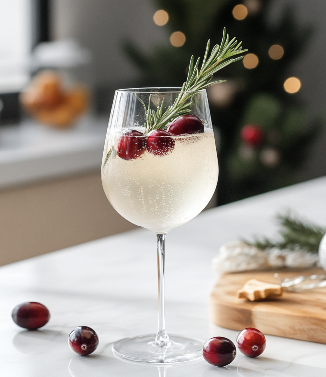 42 Christmas Cocktails for the Holiday Season 5 White Cranberry Spritz